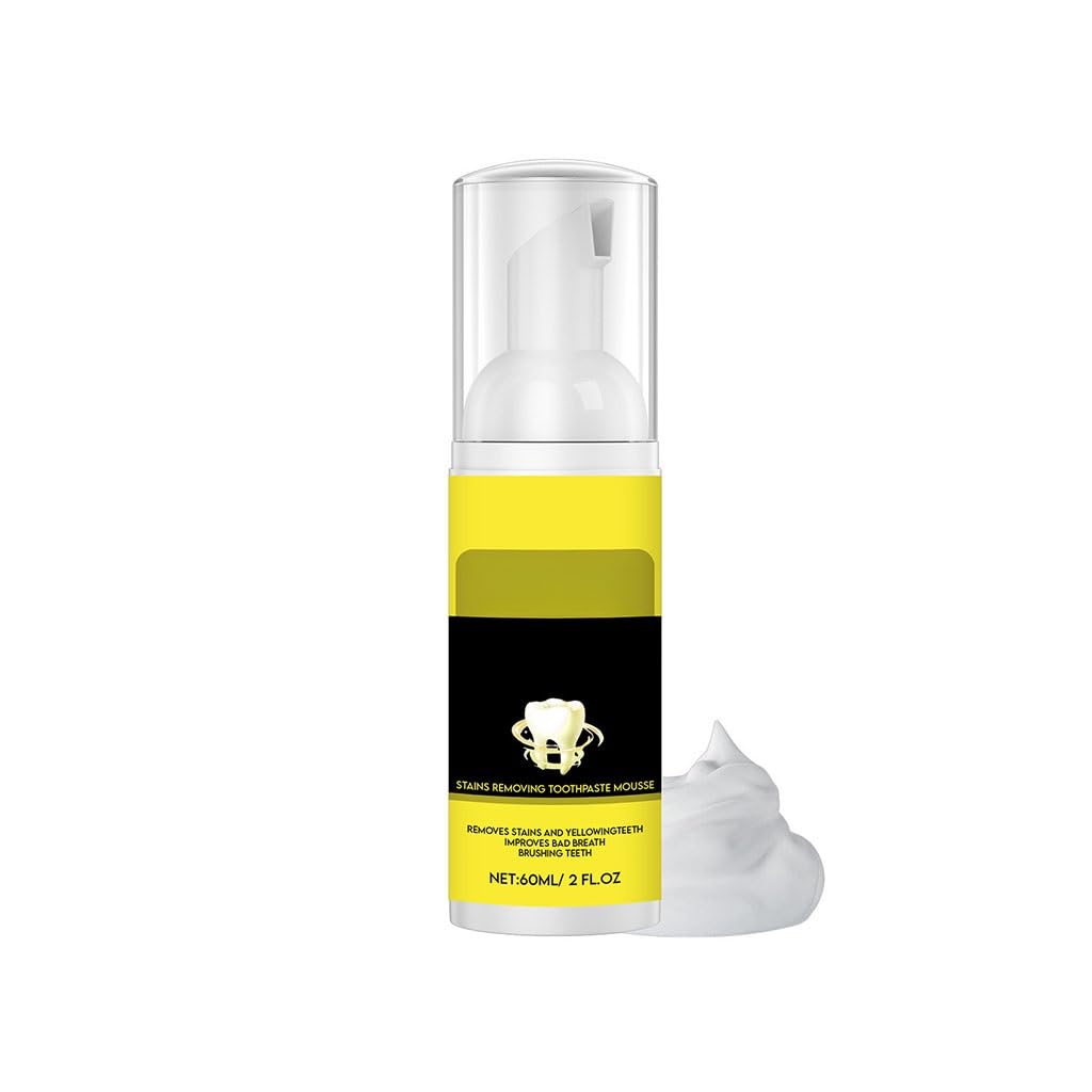 Minty Fresh Toothpaste Mousse - Gentle Foam Cleanser for Teeth & Tongue, Portable Oral Care, Refreshing Breath, Comfortable Daily Use(2pcs)