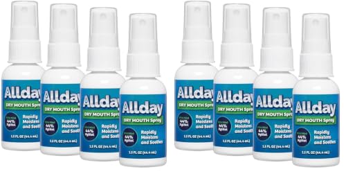 Allday Dry Mouth Spray - Maximum Strength Xylitol, Fast Acting, Non-Acidic (Pack of 2)