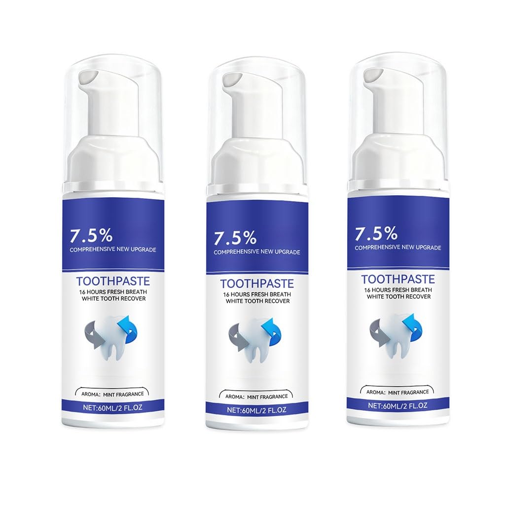 Gentle Press-Type Toothpaste Mousse for Long-Lasting Fresh Breath, Easy Squeeze Foam Cleanser, Family-Friendly Oral Care(1pcs)