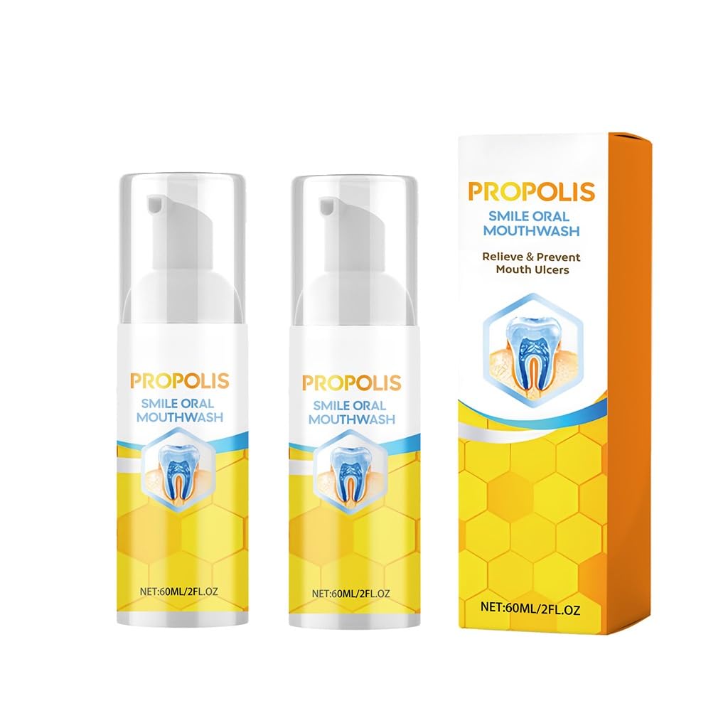 Propolis Oral Cleaning Mousse - Freshens Breath, Removes Surface Stains, Natural Daily Oral Care Mousse(2pcs)