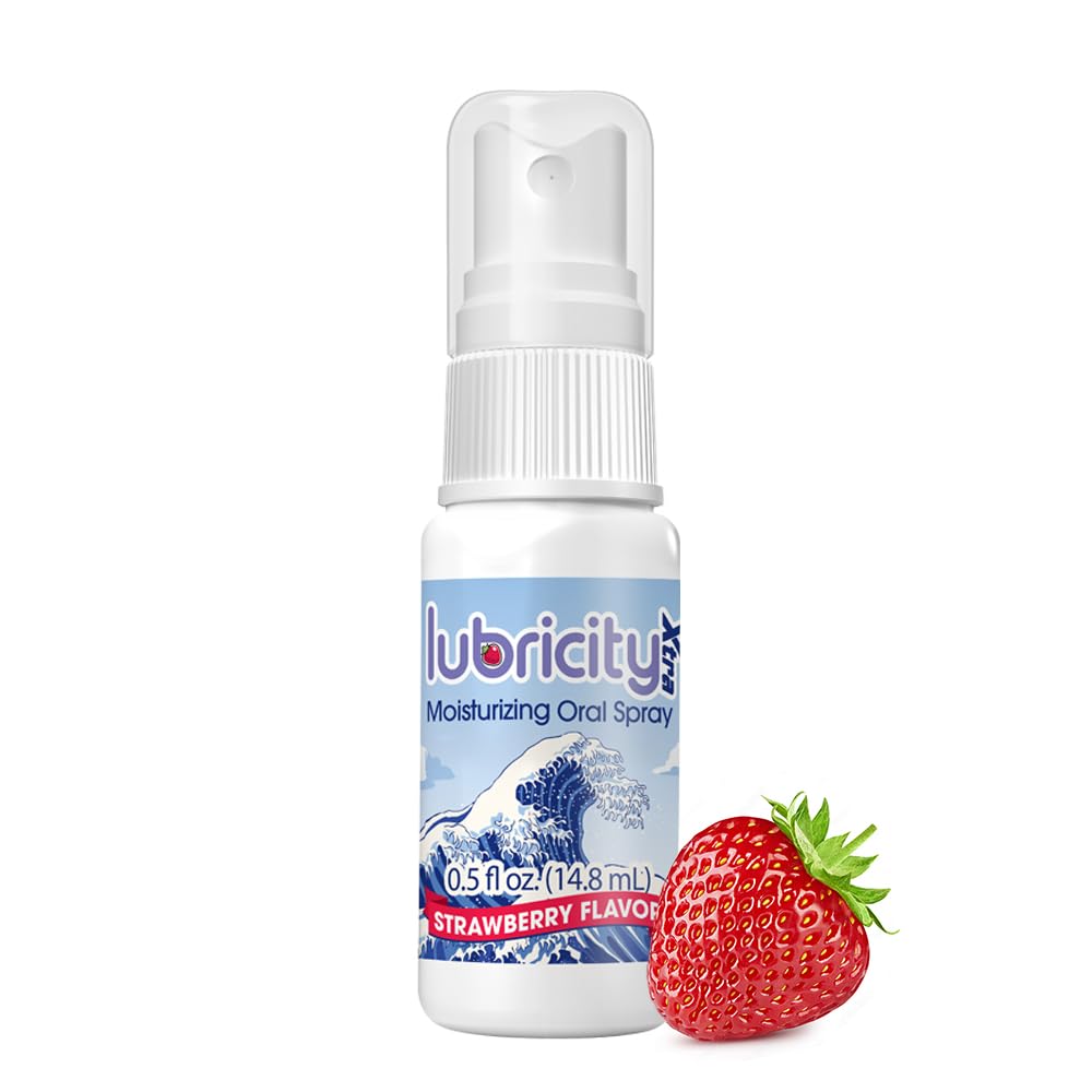Moisturizer Oral Spray - Advanced Formula - Hyaluronic Acid and Xylitol, Saliva Substitute Oral Spray, The Most Satisfactory Solution in Dry Mouth Products (0.5 Fl. Oz., Strawberry)