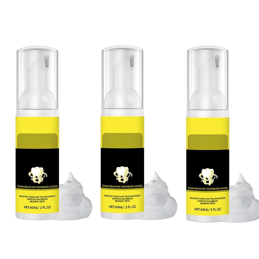 Minty Fresh Toothpaste Mousse - Gentle Foam Cleanser for Teeth & Tongue, Portable Oral Care, Refreshing Breath, Comfortable Daily Use(2pcs)