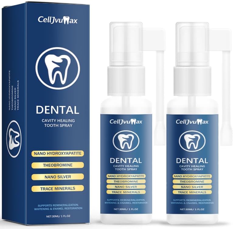 Enamel Care Mouth Spray, Alcohol-Free with Fluoride and Zinc, Fights Bad Breath and Strengthens Teeth, for Daily Freshness and Oral Care (02)