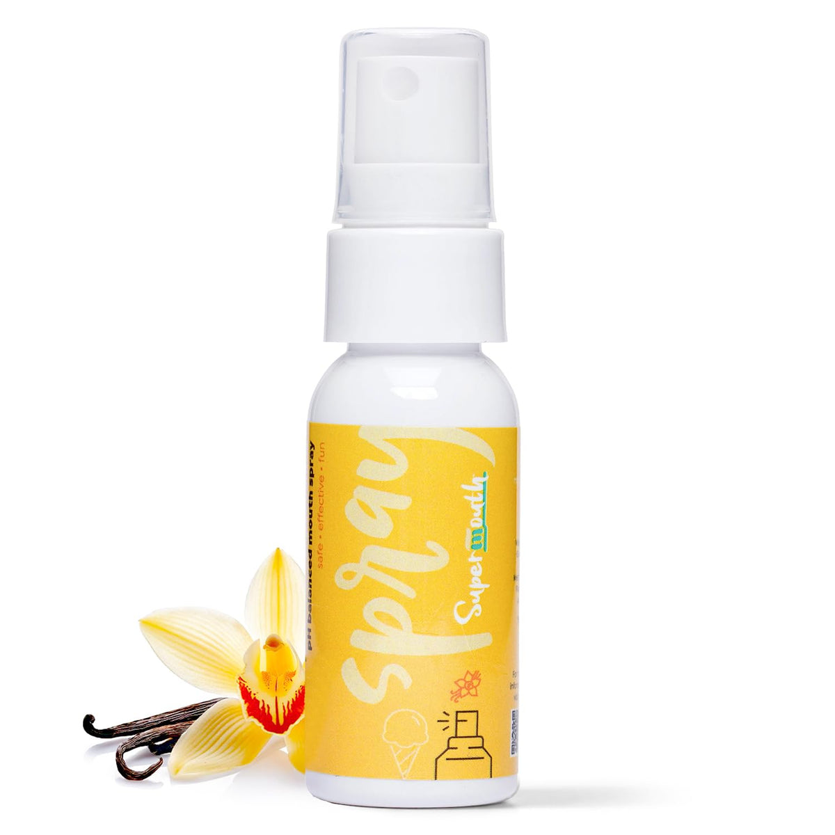 SuperMouth Fluoride Free Breath Freshener Mouth Spray, Strawberry