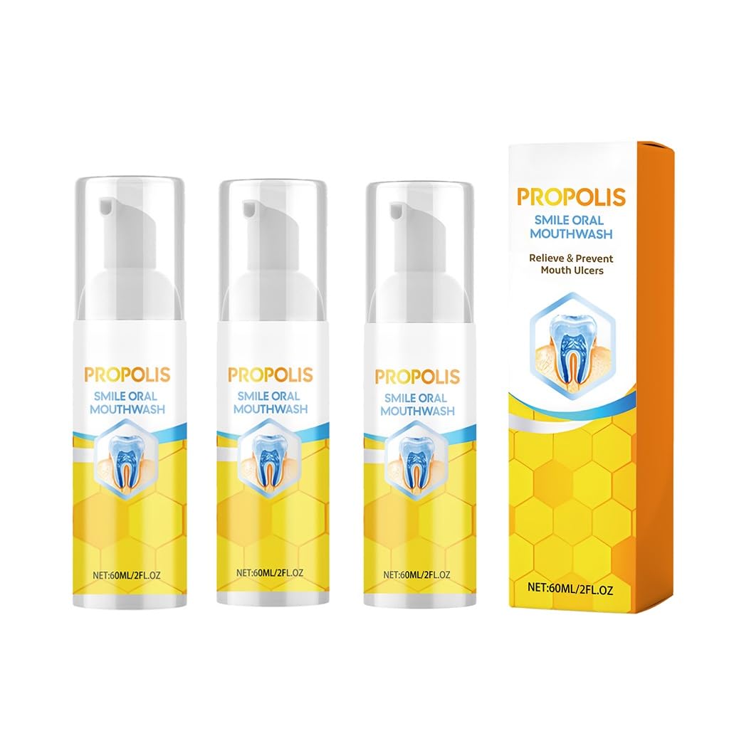Propolis Oral Cleaning Mousse - Freshens Breath, Removes Surface Stains, Natural Daily Oral Care Mousse(2pcs)