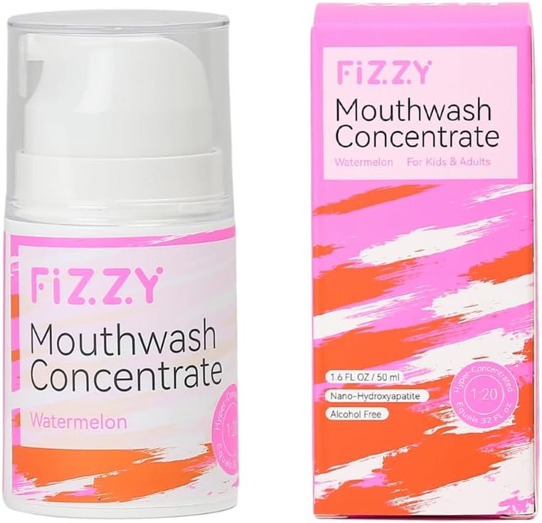 Fizzy 20X Mouthwash Concentrate, Nano Hydroxyapatite, Watermelon