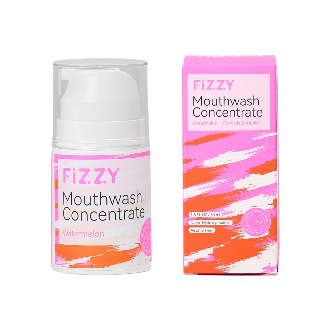 Fizzy 20X Mouthwash Concentrate, Nano Hydroxyapatite, Watermelon