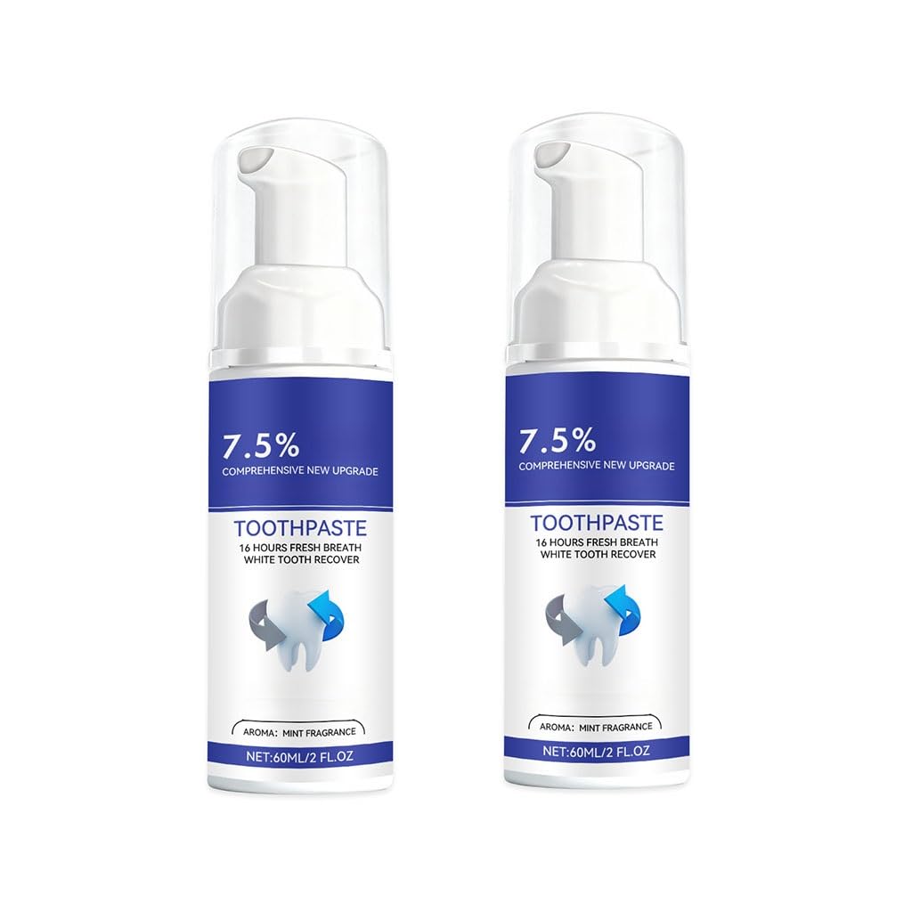 Gentle Press-Type Toothpaste Mousse for Long-Lasting Fresh Breath, Easy Squeeze Foam Cleanser, Family-Friendly Oral Care(1pcs)