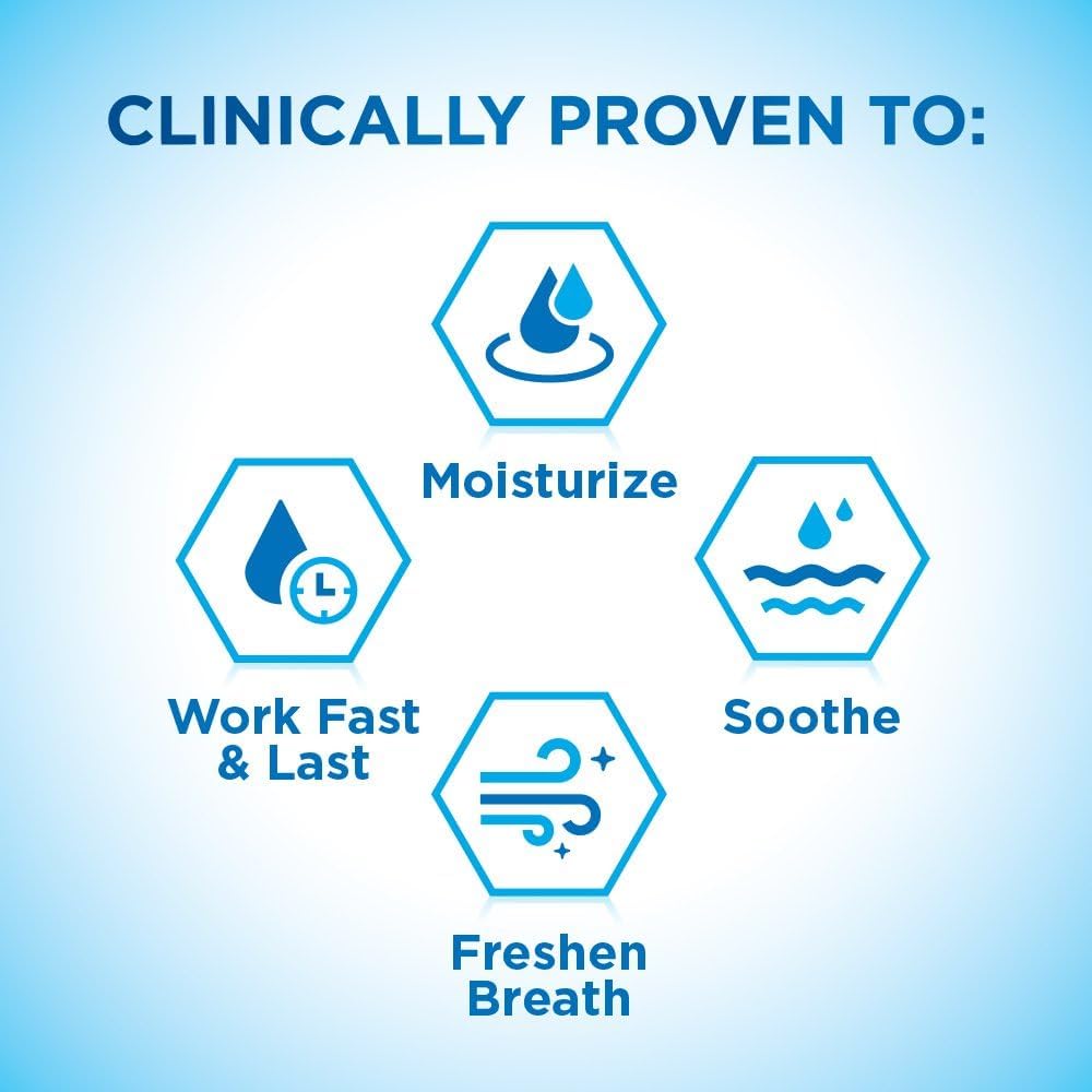 Biotene Moisturizing Dry Mouth Spray, Moisturizing Spray for Dry Mouth and Bad Breath, Gentle Mint - 1.5 fl oz (Pack of 4)
