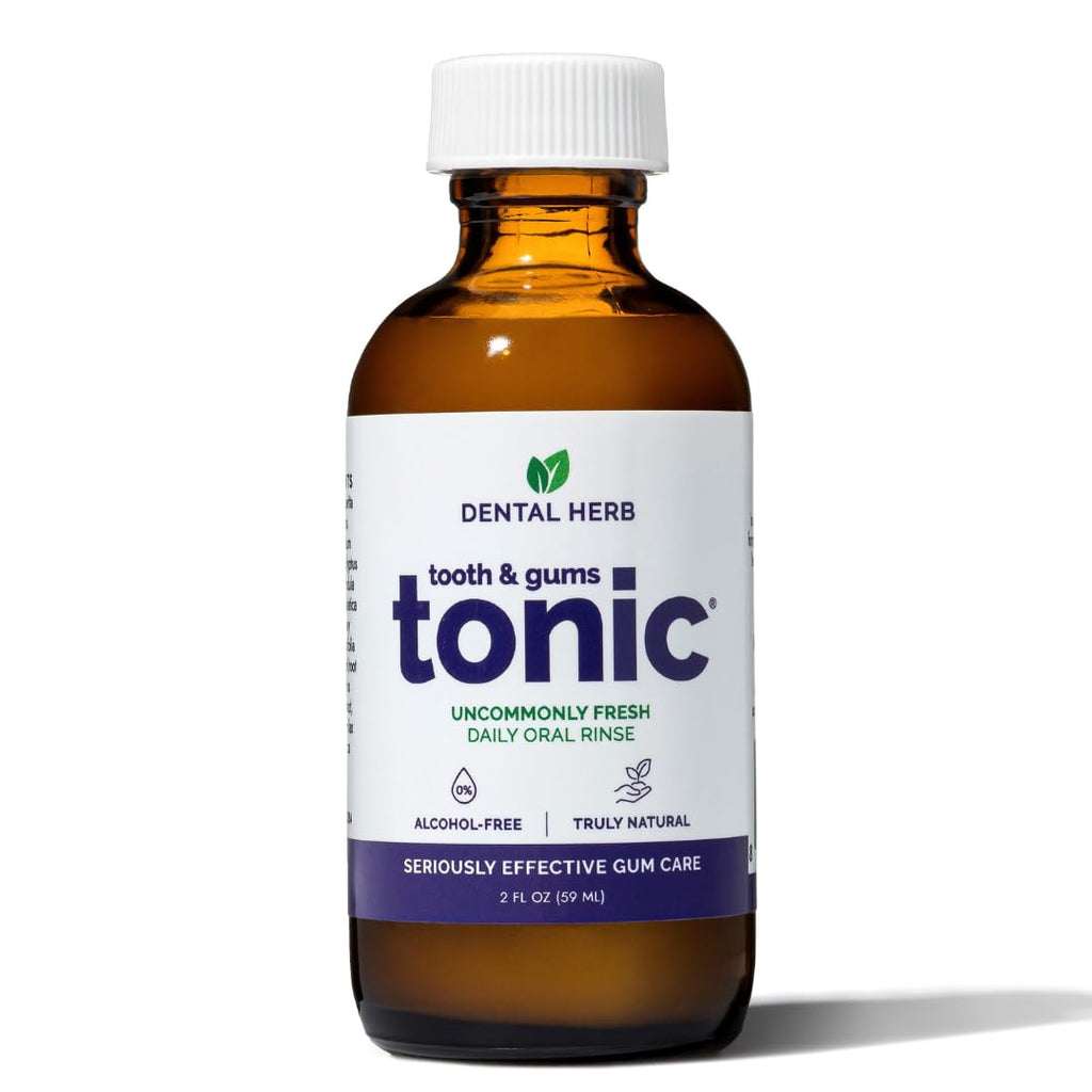 Tooth & Gums Tonic Herbal Mouthwash Oral Rinse 18fl oz, Dental Herb Company