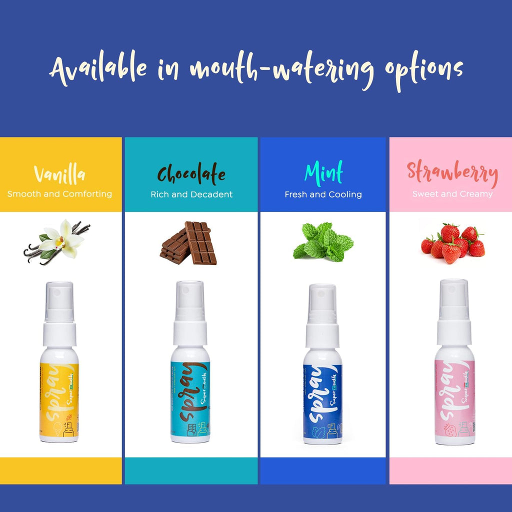 SuperMouth Fluoride Free Breath Freshener Mouth Spray, Strawberry