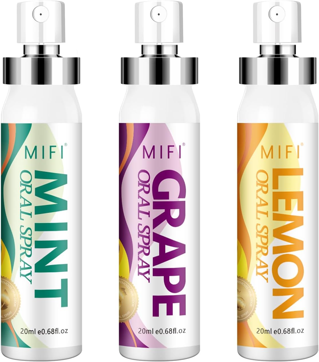 Oral Spray for Adult - Sugar-Free, Breath Freshener Spray, Dry Mouth Spray, Fights Bad Breath, Compact and Portable (Lemon Flavor*2Pack)