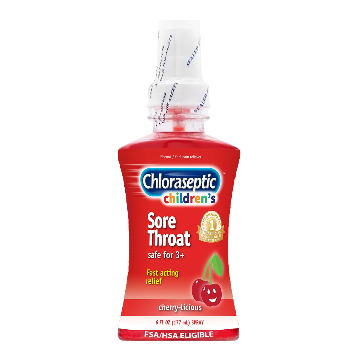 Chloraseptic Max Strength Sore Throat Spray, Sugar-Free Wild Berry, 4 Fl Oz