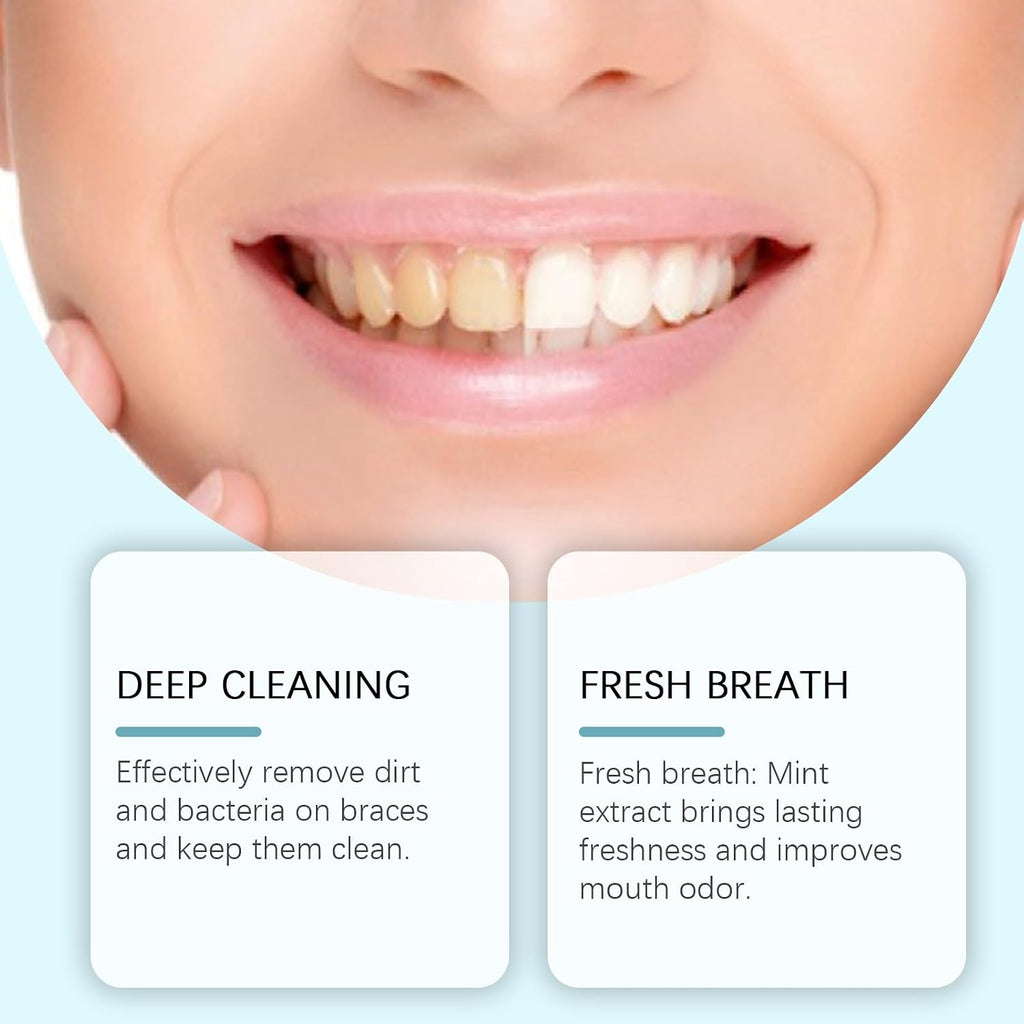 Refreshing Mint Oral Cleansing Mousse - Gentle Teeth & Mouth Freshener Infused with Glycerin for Daily Oral Care(1pcs)