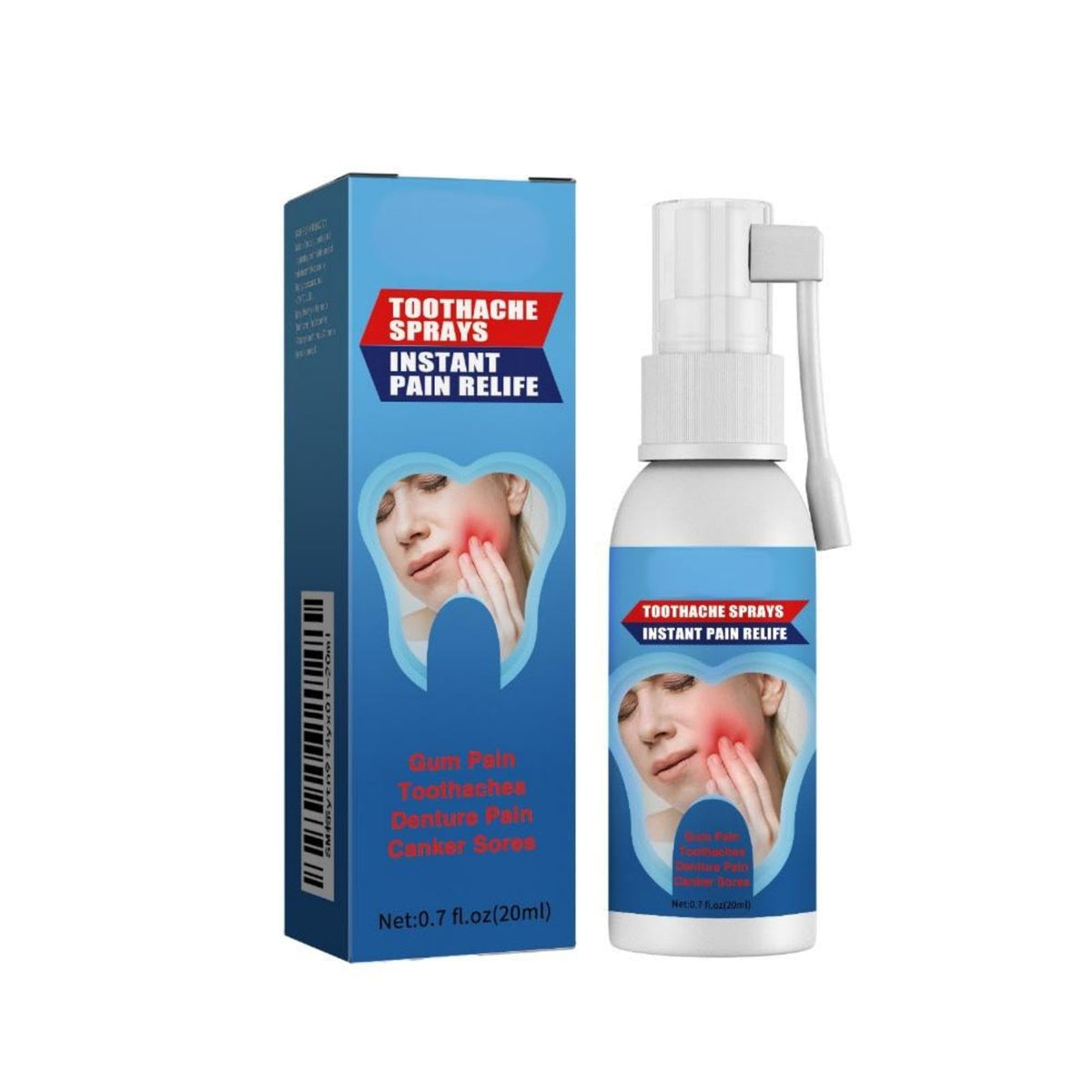 Oral Care Spray for Tooth & Gum Relief - Soothes Discomfort, Supports Healthy Gums with Peppermint Extract & Glycerin, 20ml Herbal Formula for Fresh Breath & Strong Teeth (1)