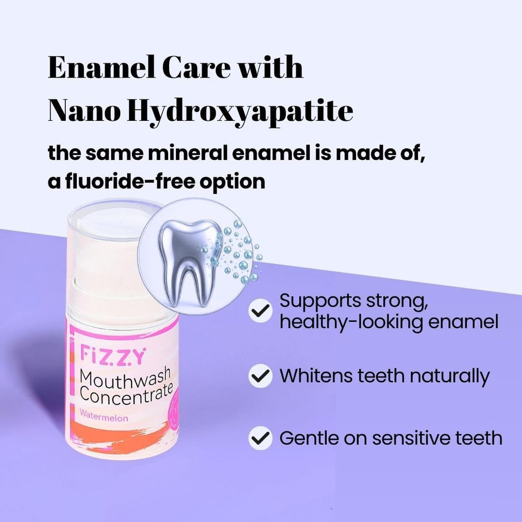 Fizzy 20X Mouthwash Concentrate, Nano Hydroxyapatite, Watermelon