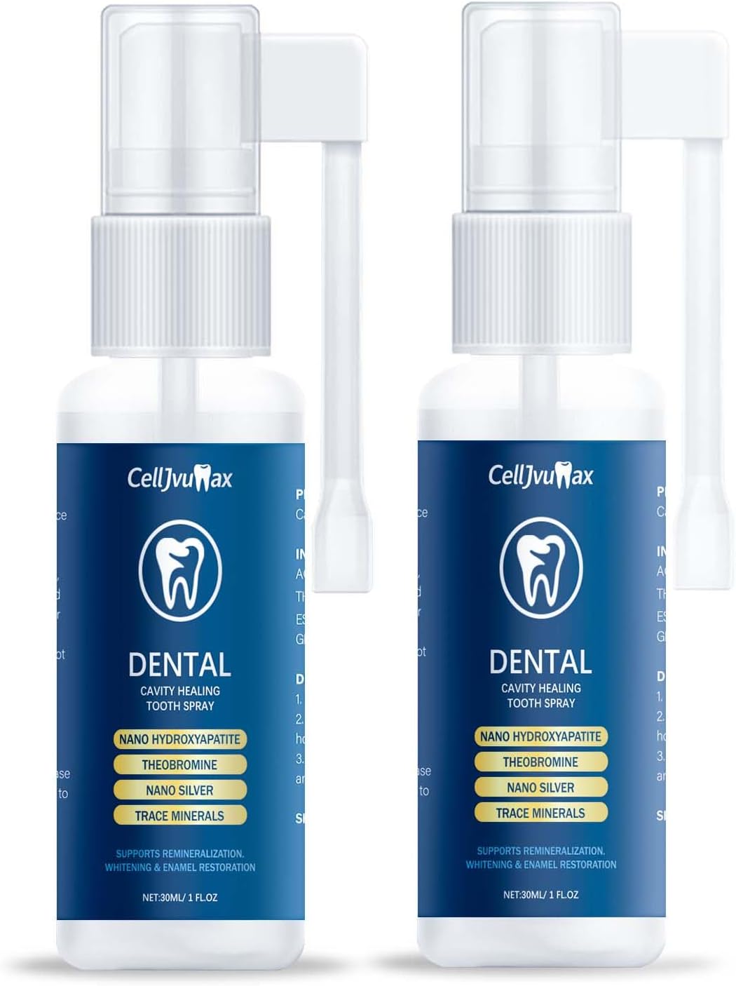 Enamel Care Mouth Spray, Alcohol-Free with Fluoride and Zinc, Fights Bad Breath and Strengthens Teeth, for Daily Freshness and Oral Care (02)