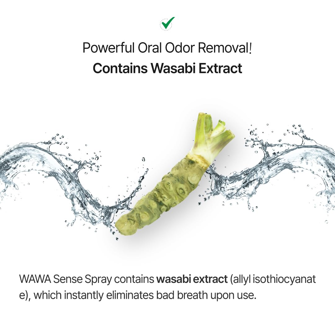 ROROBELL Wawa Sense Spray Oral Care Mouth Freshener Fights Bad breath ((1/3 Fl Oz (Pack of 3)))