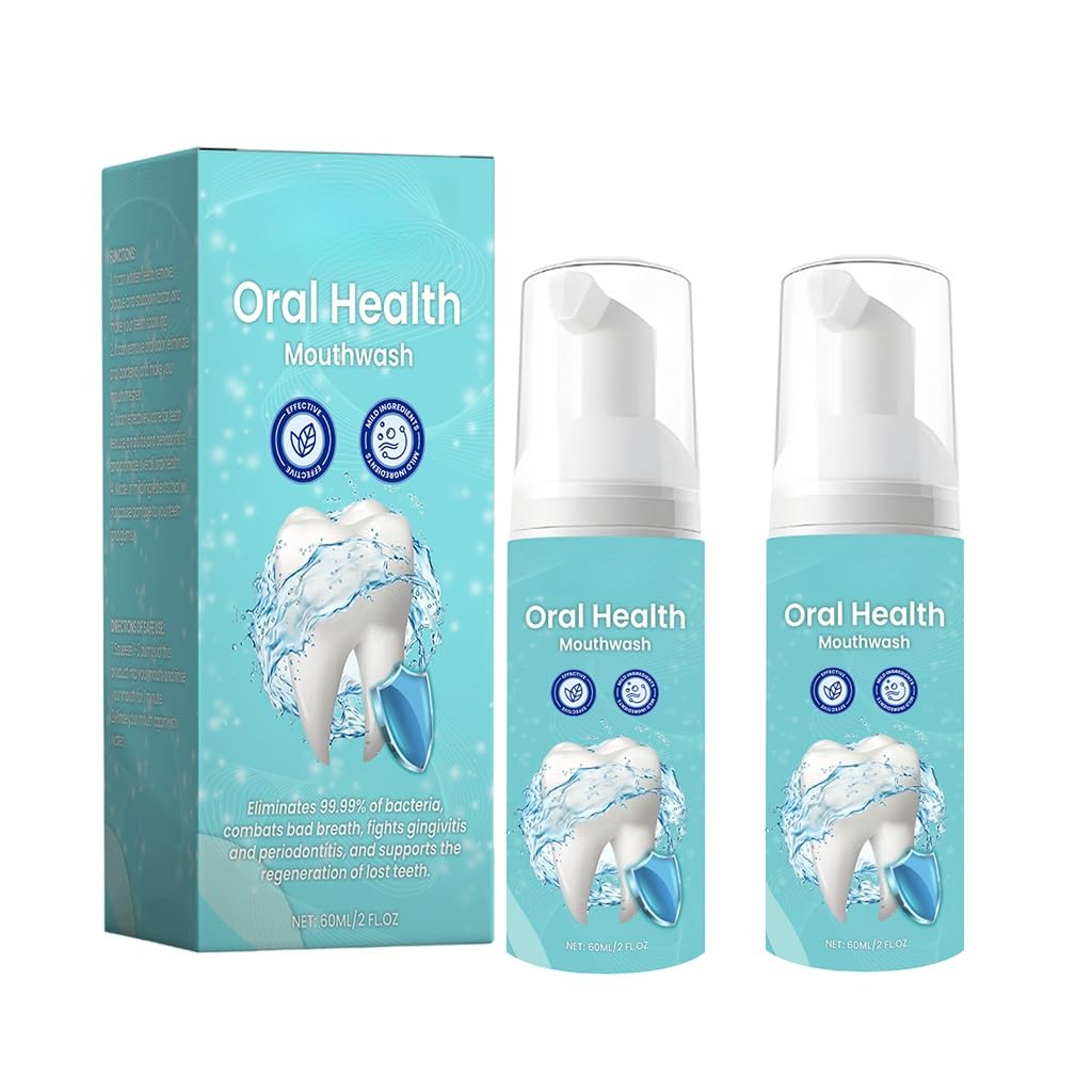 Tooth Cleaning Mousse with Chamomile & Propolis, Minty Fresh Daily Oral Care for Teeth Whitening, Surface Stain Cleansing & Long Lasting Fresh Breath(1pcs)