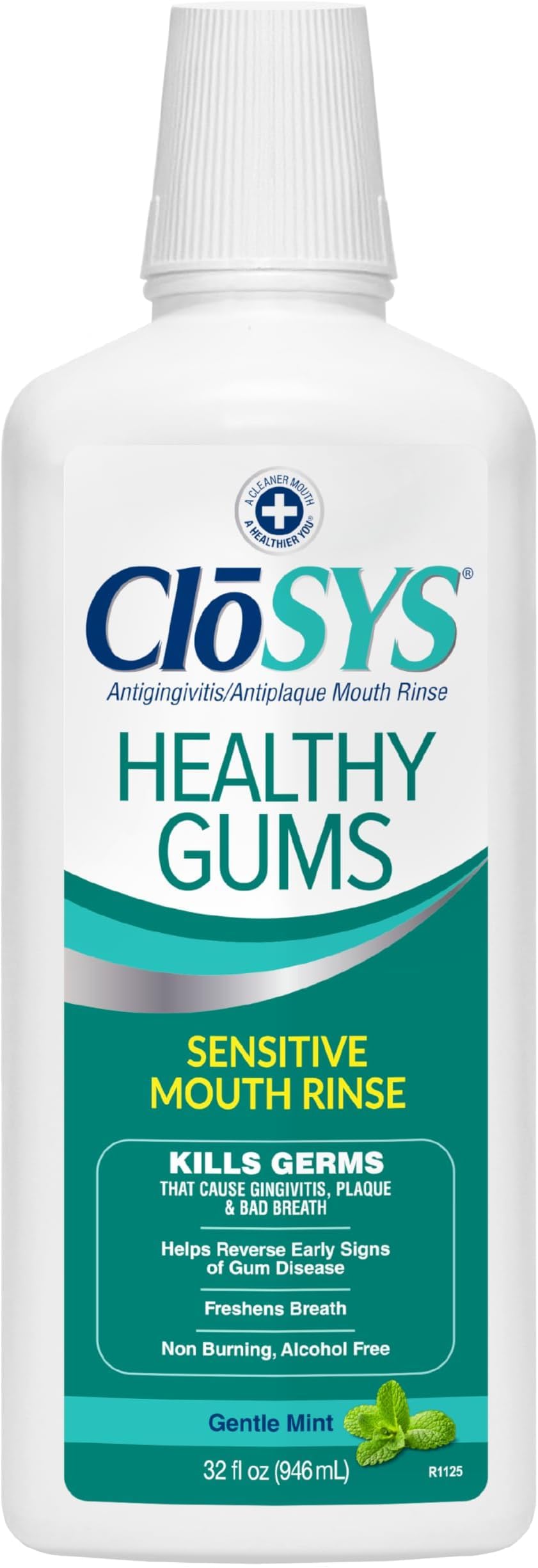 CloSYS Healthy Gums Mouthwash 32 Fl Oz, Anti-Gingivitis Mouthwash