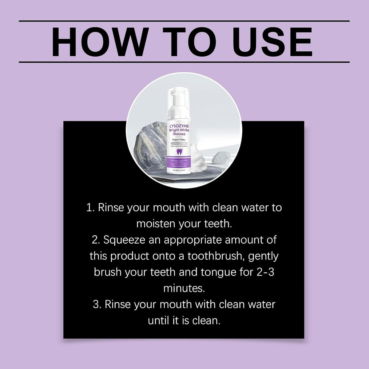 Gentle Foaming Tooth Mousse for Stronger Teeth & Natural Brightness, Refreshing Daily Oral Cleanser(1pcs)