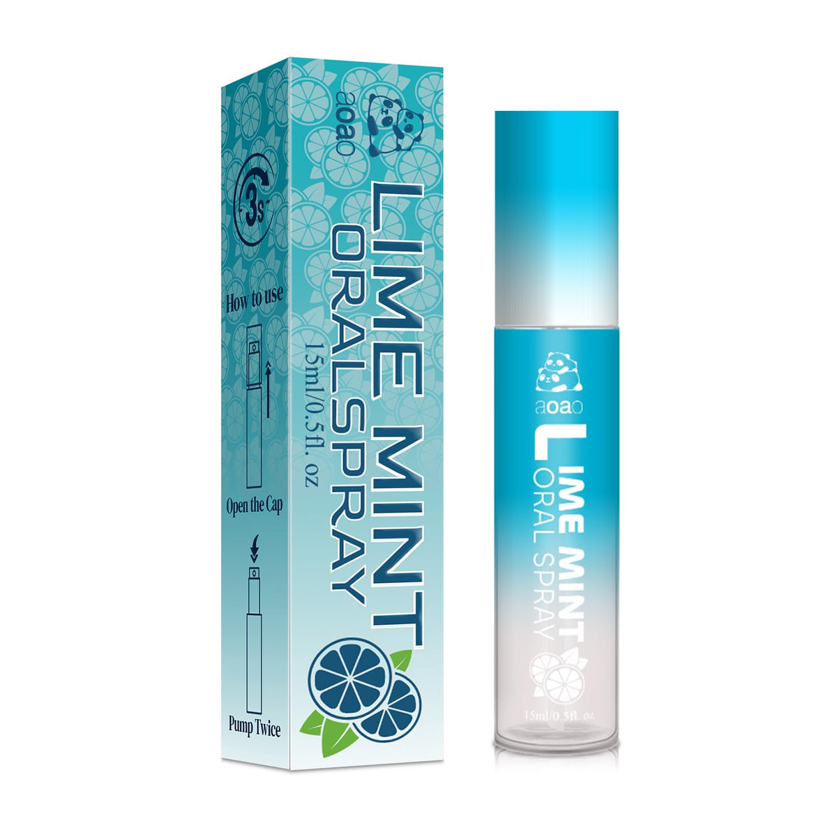 Oral Spray for Bad Breath & Dry Mouth, Sugar Free Lychee & Blueberry Flavor