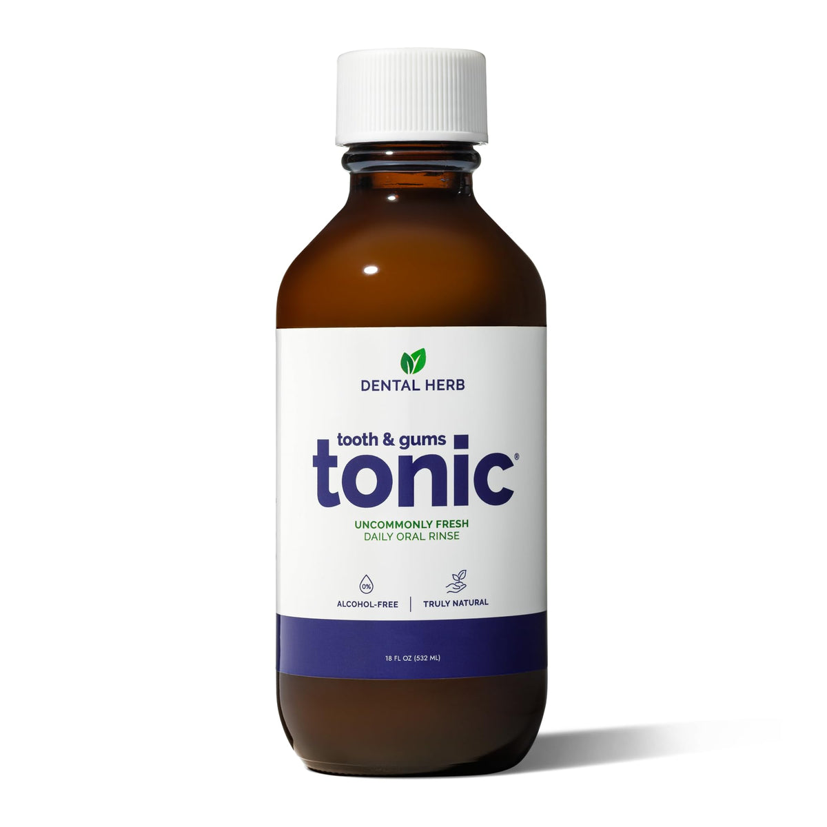Tooth & Gums Tonic Herbal Mouthwash Oral Rinse 18fl oz, Dental Herb Company
