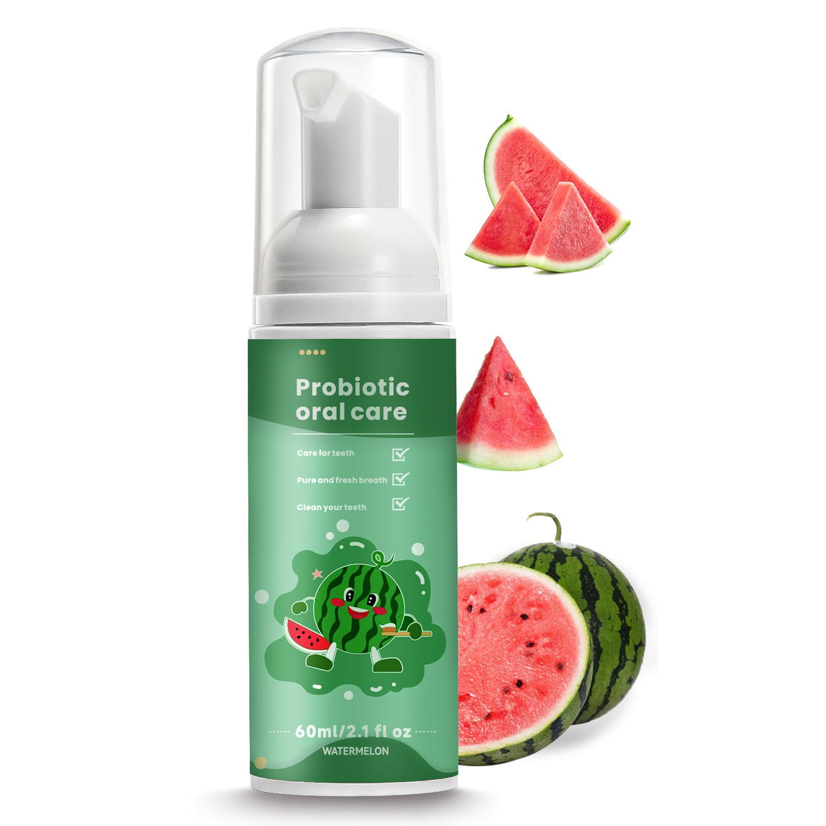 Kids Fluoride Free Toothpaste,Travel Whitening Foam Toothpaste,Fruit Mint