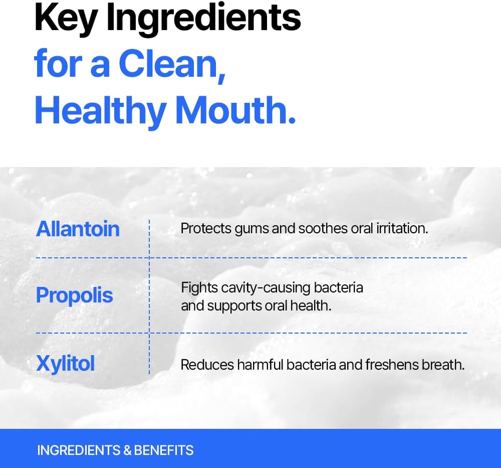 2-in-1 Foam Mouthwash Toothpaste Waterless Travel Oral Care 1.69oz