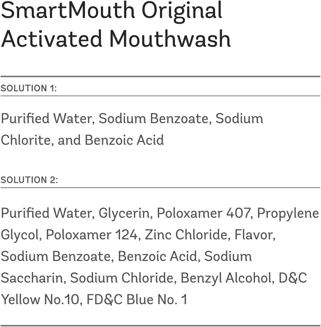 SmartMouth Original Zinc Activated Mouthwash Single Packs, 10 Count, 3-Pack