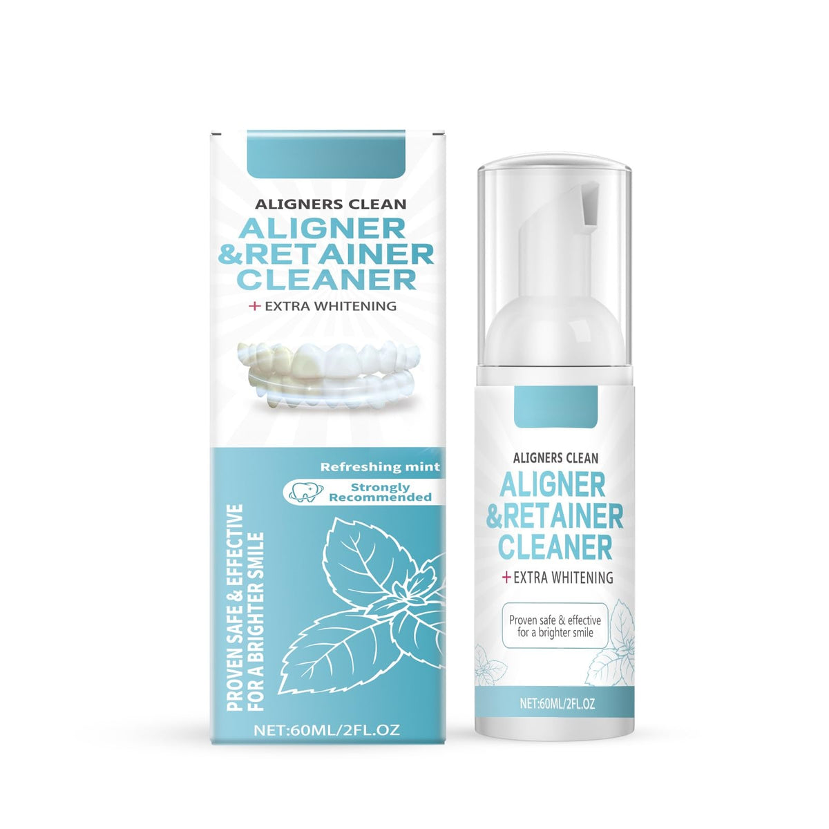 Refreshing Mint Oral Cleansing Mousse - Gentle Teeth & Mouth Freshener Infused with Glycerin for Daily Oral Care(1pcs)