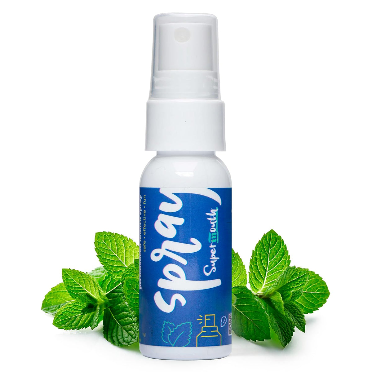 SuperMouth Fluoride Free Breath Freshener Mouth Spray, Strawberry