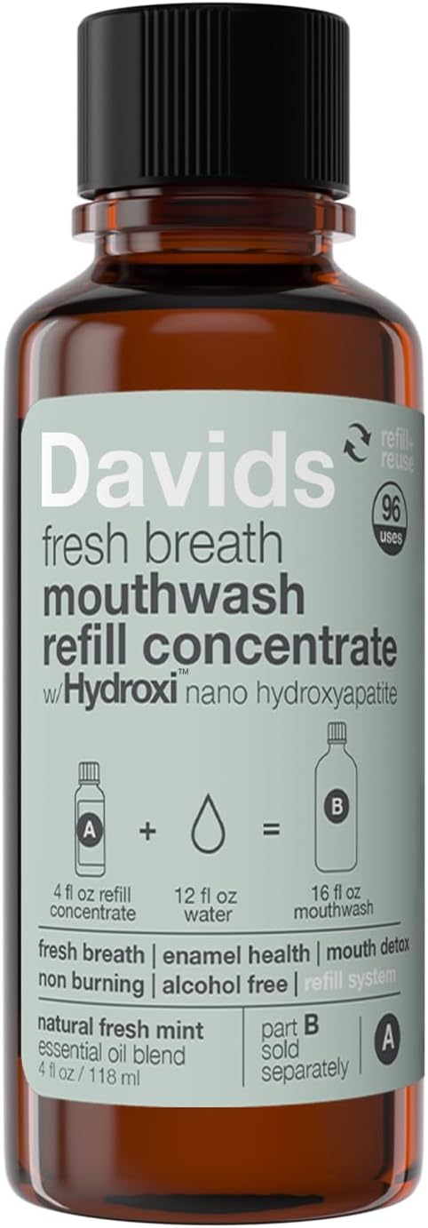 Davids Nano Hydroxyapatite Mouthwash Refill Alcohol-Free Fluoride-Free