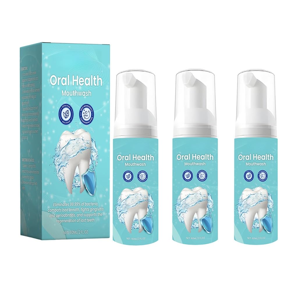 Tooth Cleaning Mousse with Chamomile & Propolis, Minty Fresh Daily Oral Care for Teeth Whitening, Surface Stain Cleansing & Long Lasting Fresh Breath(1pcs)