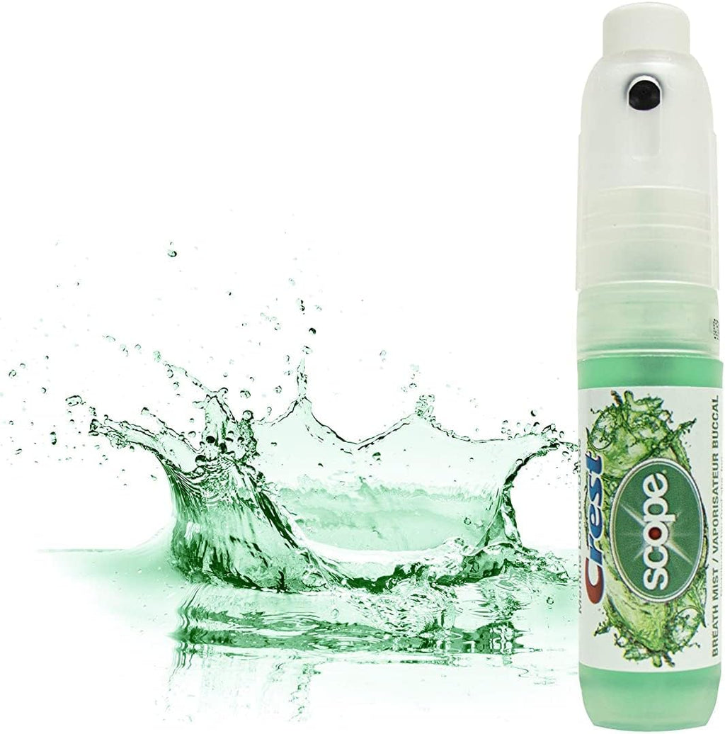 Crest Scope | One 1-Pack of Mint Breath Mist Sprays (1 Total Sprays) - 0.24 ounce (7mL) - Made in an FDA Audited USA Facility