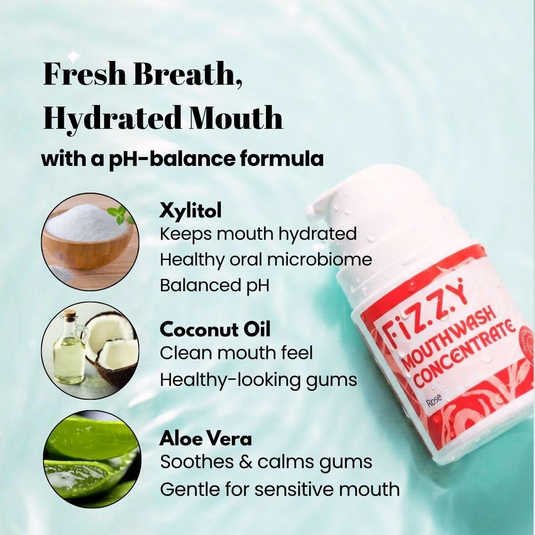 Fizzy 20X Mouthwash Concentrate, Nano Hydroxyapatite, Watermelon