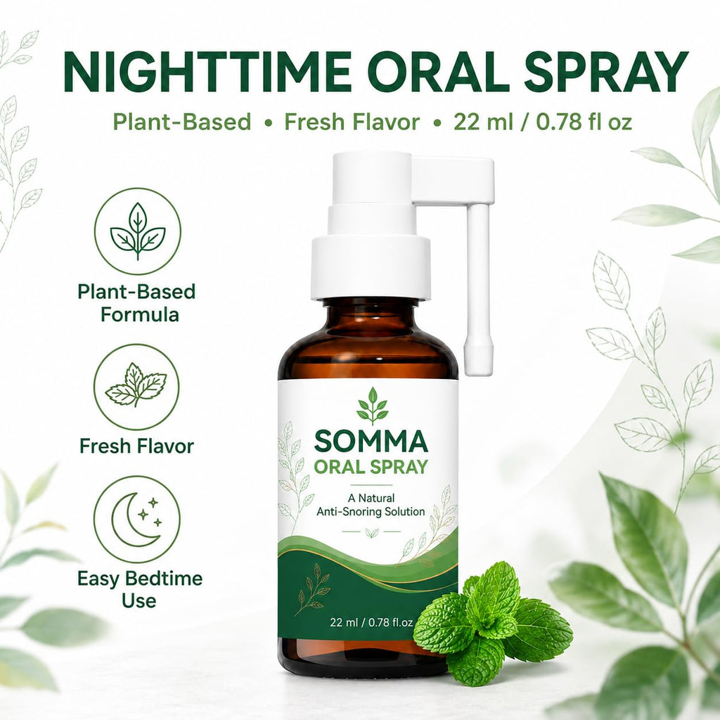 SOMMA ORAL SPRAY, Plant-Based Fresh Mint Flavor 1 Fl Oz
