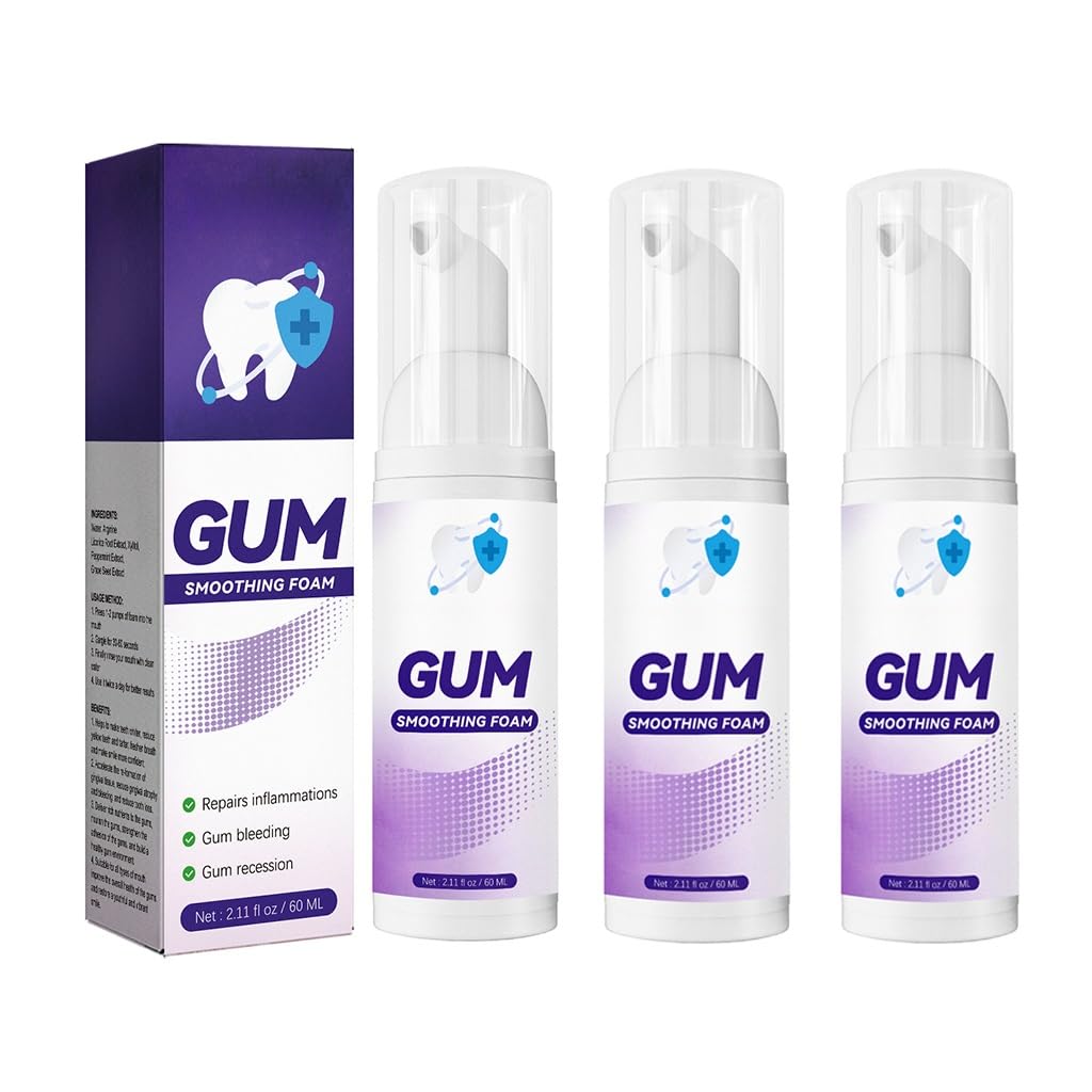 Gum Care Foam Mousse with Arginine & Licorice Extract - Oral Hygiene, Teeth Whitening & Comfort Support(2pcs)