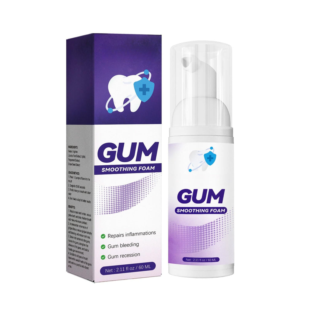Gum Care Foam Mousse with Arginine & Licorice Extract - Oral Hygiene, Teeth Whitening & Comfort Support(2pcs)