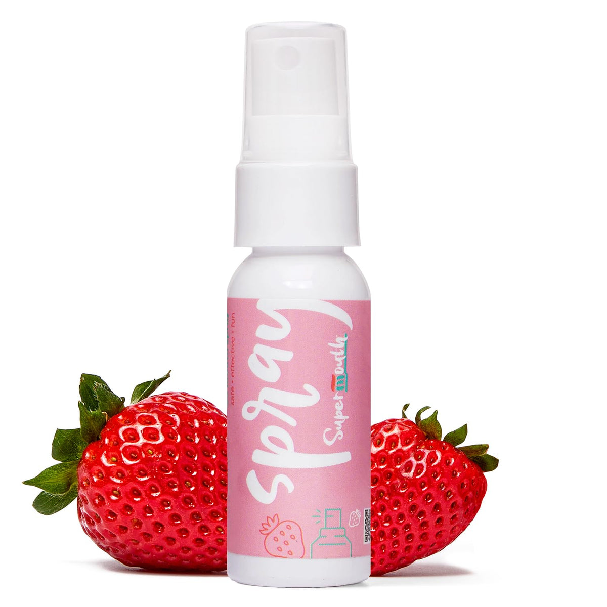 SuperMouth Fluoride Free Breath Freshener Mouth Spray, Strawberry