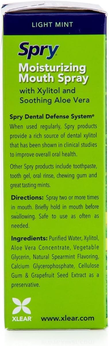 Spry Natural Xylitol All Day Dry Mouth Spray, 4.5 fl.oz (Pack of 1)