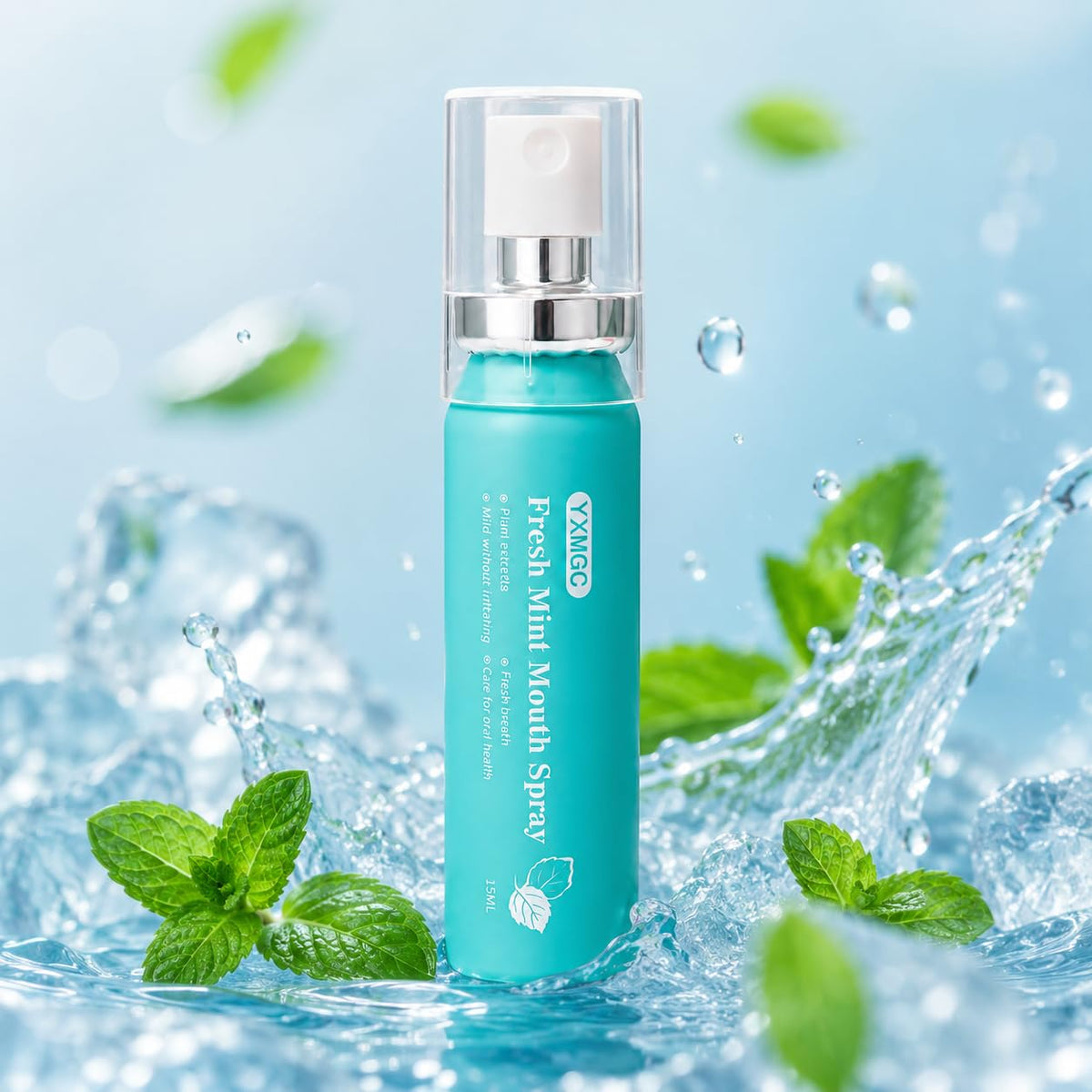 Mint Breath Spray, 2 Pack, 15 mL Each, Travel Size Mouth Freshener