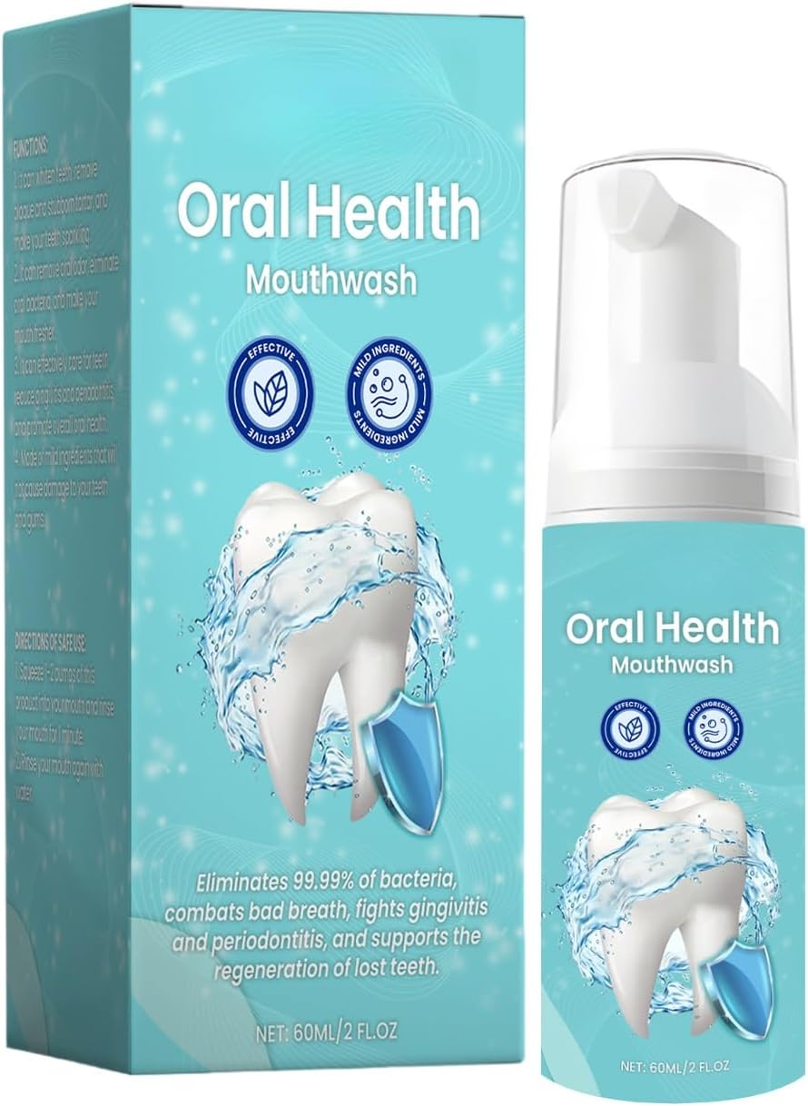 Tooth Cleaning Mousse with Chamomile & Propolis, Minty Fresh Daily Oral Care for Teeth Whitening, Surface Stain Cleansing & Long Lasting Fresh Breath(1pcs)