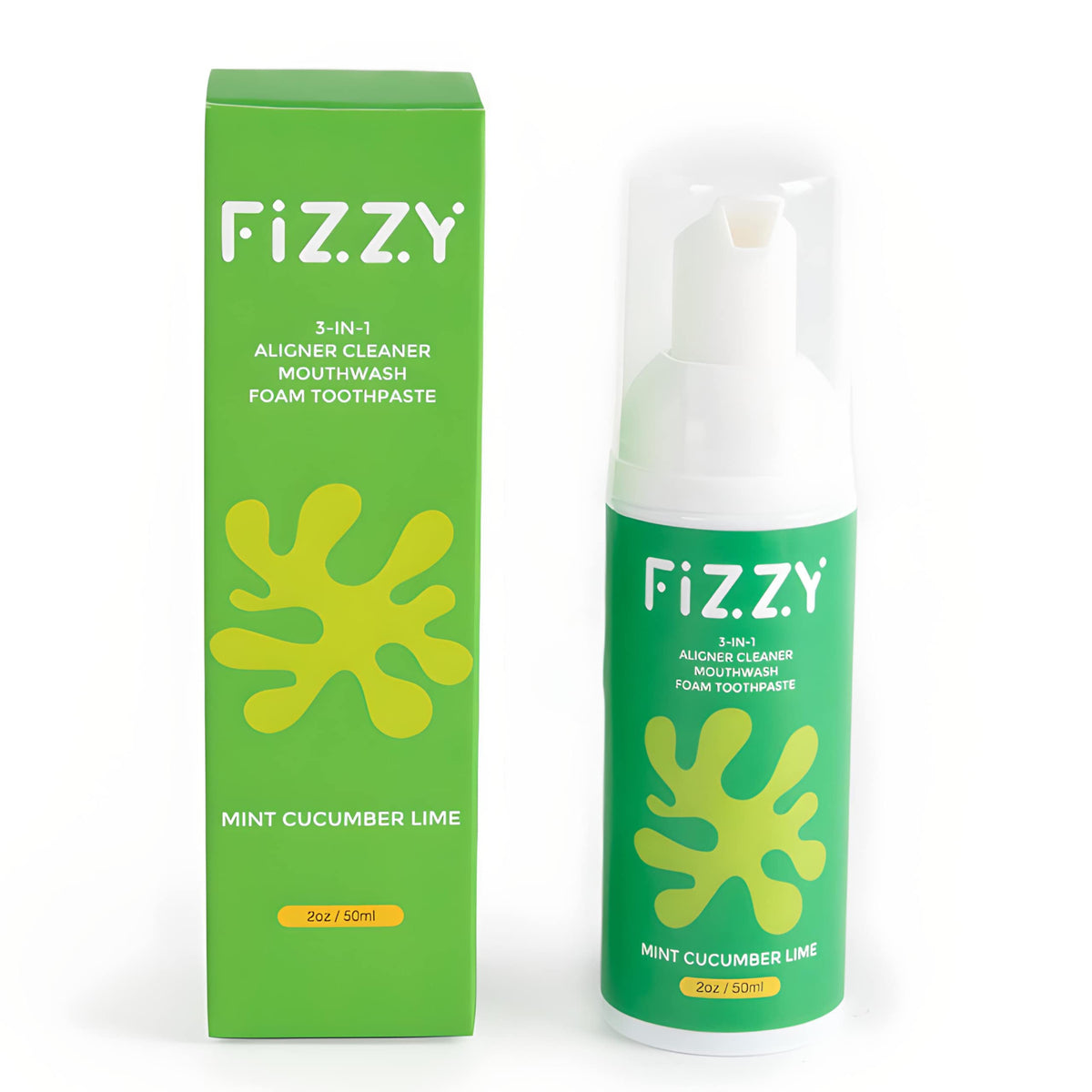Fizzy 3-in-1 Foam Cleaner, Retainer, Aligner & Denture, Watermelon Jasmine