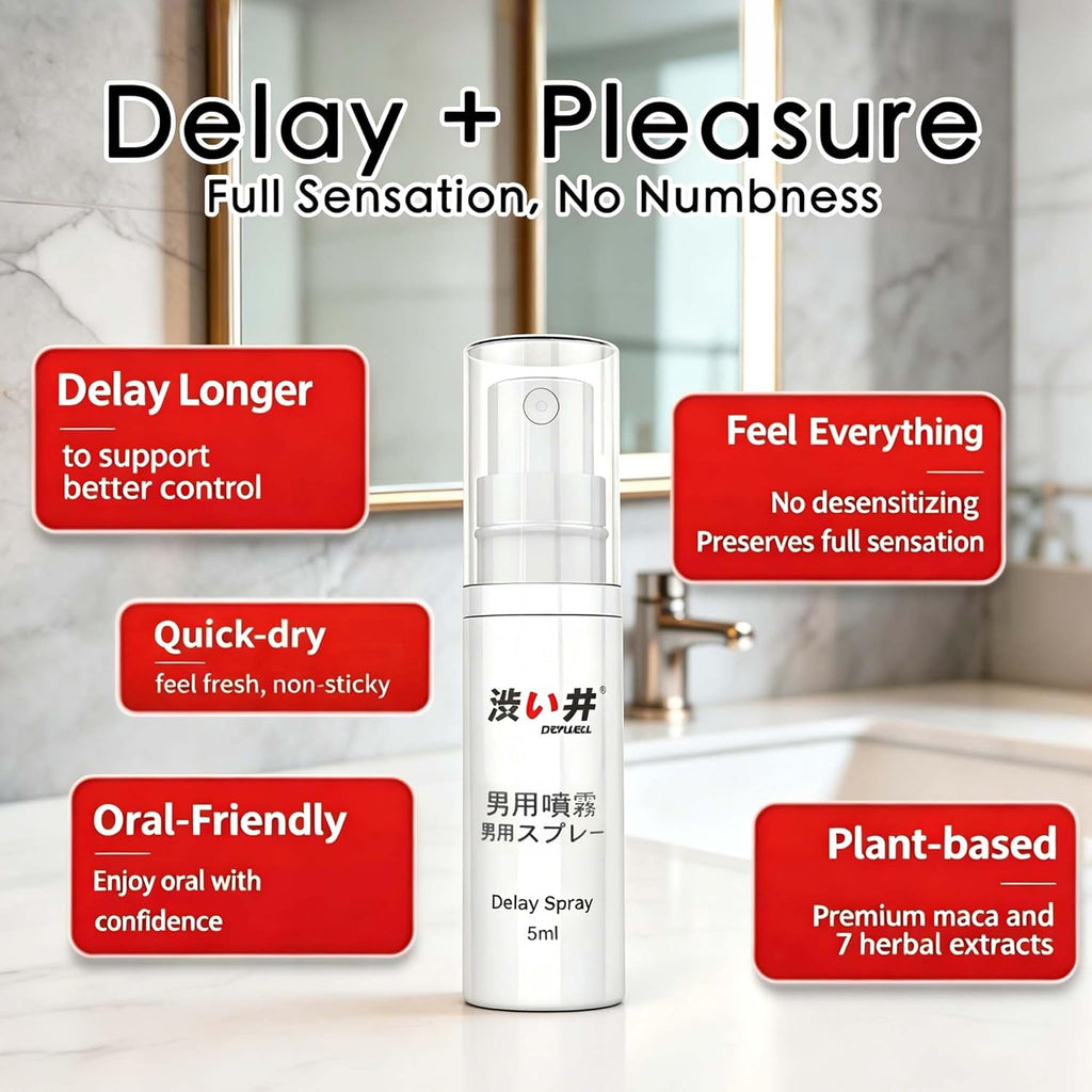 Delay Sprayer for Long Last Men, No Numbing, Mouth Contact 5ml/ 0.17 fl oz