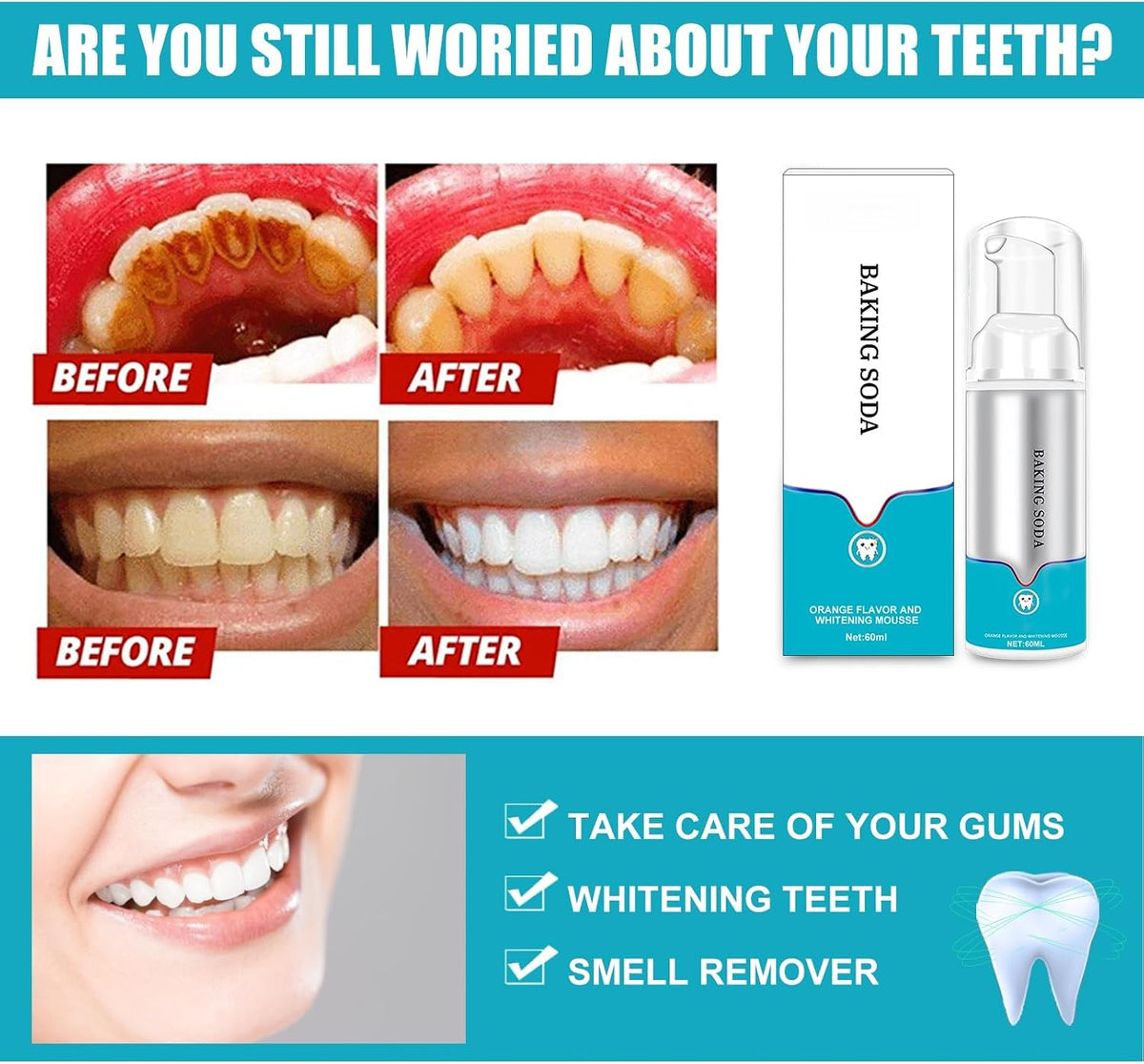 Pump Foam Teeth Cleaning Toothpaste – Mint Freshness, Gentle on Gums, Helps Reduce Tartar, Fresh Breath Oral Care(1pcs)
