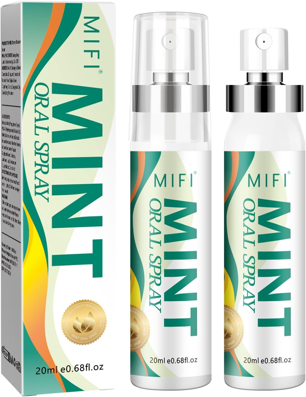 Oral Spray for Adult - Sugar-Free, Breath Freshener Spray, Dry Mouth Spray, Fights Bad Breath, Compact and Portable (Lemon Flavor*2Pack)