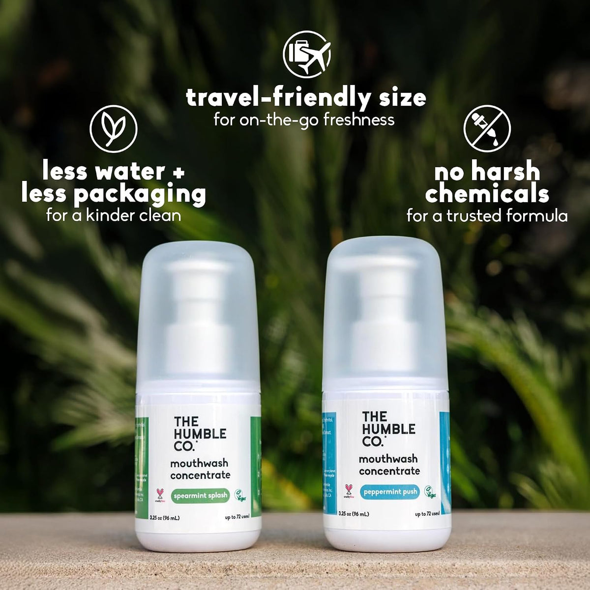 The Humble Co. Mouthwash Concentrate for Bad Breath - Peppermint