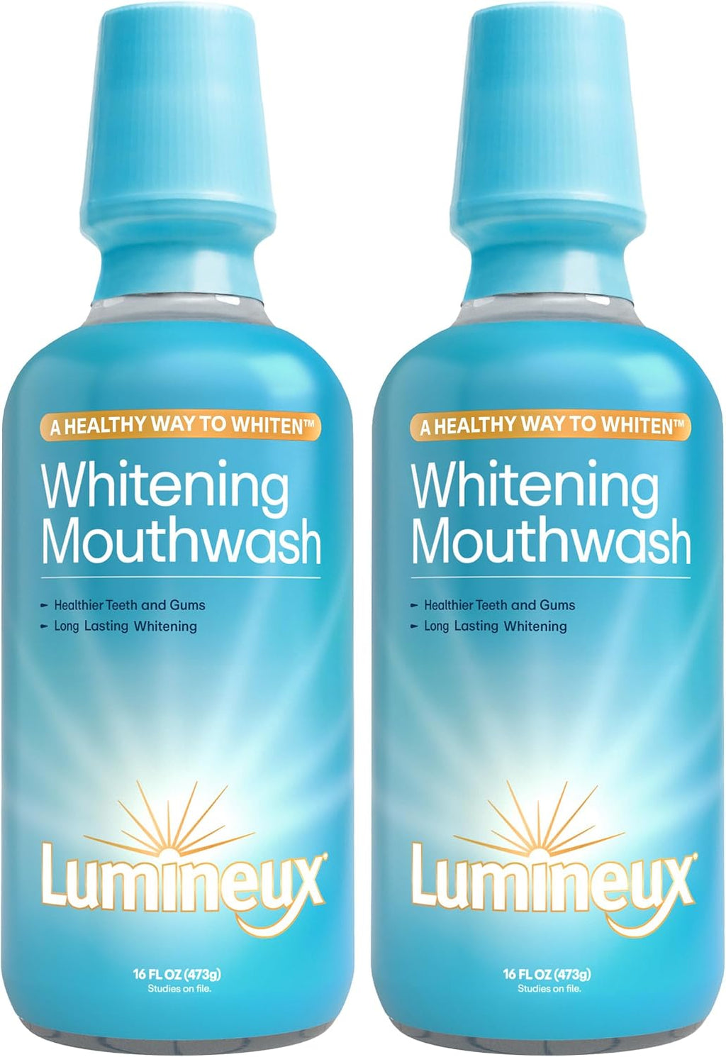 Lumineux Teeth Whitening Mouthwash, Peroxide Free, 16 fl oz, 2 Pack