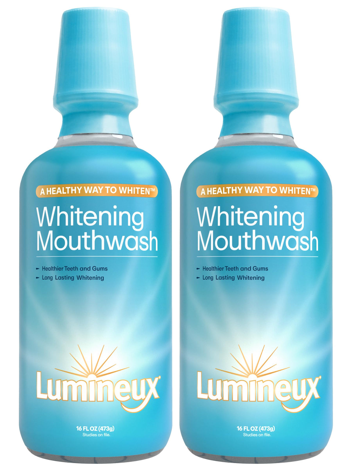 Lumineux Teeth Whitening Mouthwash, Peroxide Free, 16 fl oz, 2 Pack